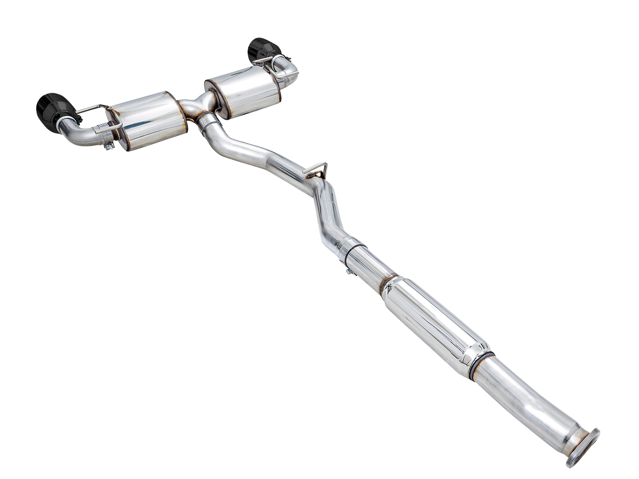 AWE Touring Edition Exhaust for Subaru BRZ / Toyota GR86 / Toyota 86 / Scion FR-S - Diamond Black Tips - out of package