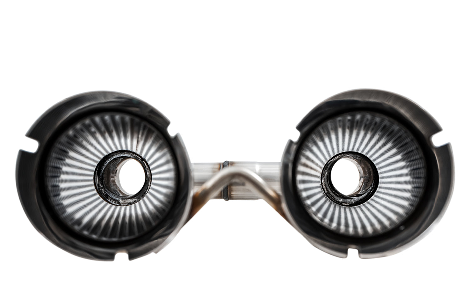 AWE Track Edition Exhaust for Jeep Grand Cherokee SRT - Diamond Black Tips - Close Up