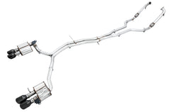 AWE SwitchPath™ Exhaust for Audi B9 S5 Coupe - Diamond Black 102mm Tips - Primary