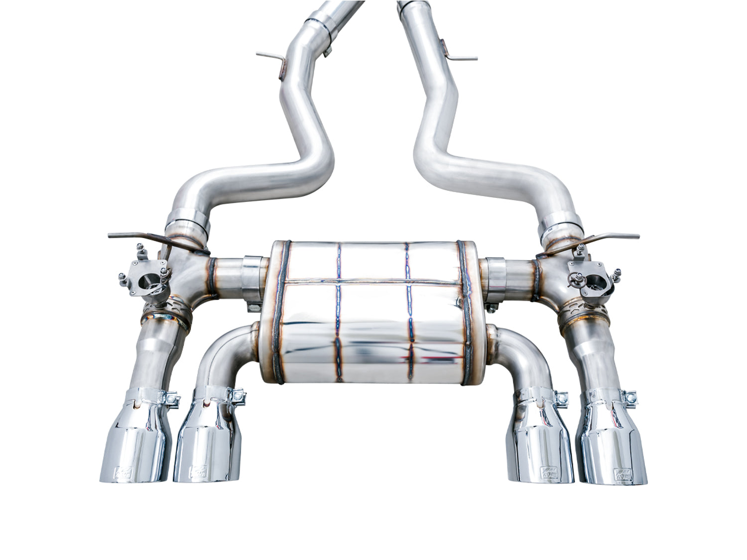 AWE SwitchPath™ Catback Exhaust for BMW F8X M3/M4 - Chrome Silver - out of package