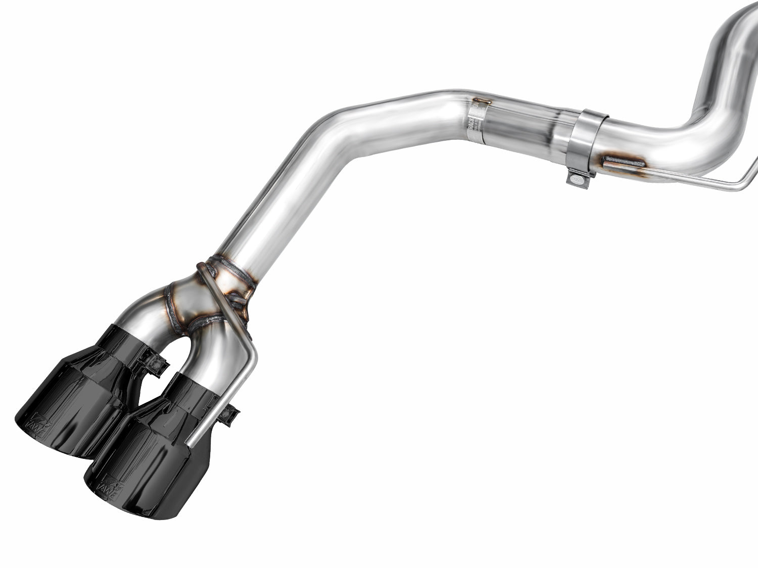AWE Track Edition Exhaust for S650 Ford Mustang Dark Horse - Quad Diamond Black Tips - out of package