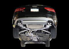 AWE Touring Edition Exhaust System for B8 S5 4.2L - Chrome Silver Tips - Mounted