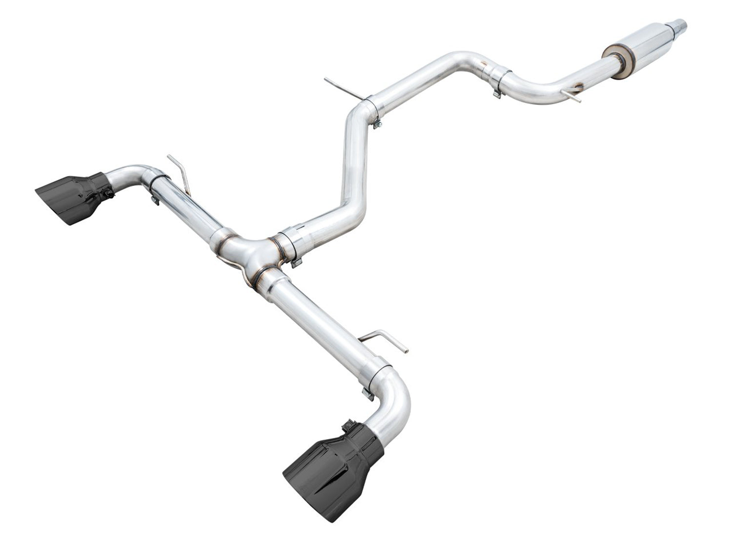 AWE Track Edition Exhaust for VW MK8 GTI - Diamond Black Tips - Primary