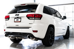 AWE Track Edition Exhaust for Jeep Grand Cherokee SRT - Diamond Black Tips - Mounted