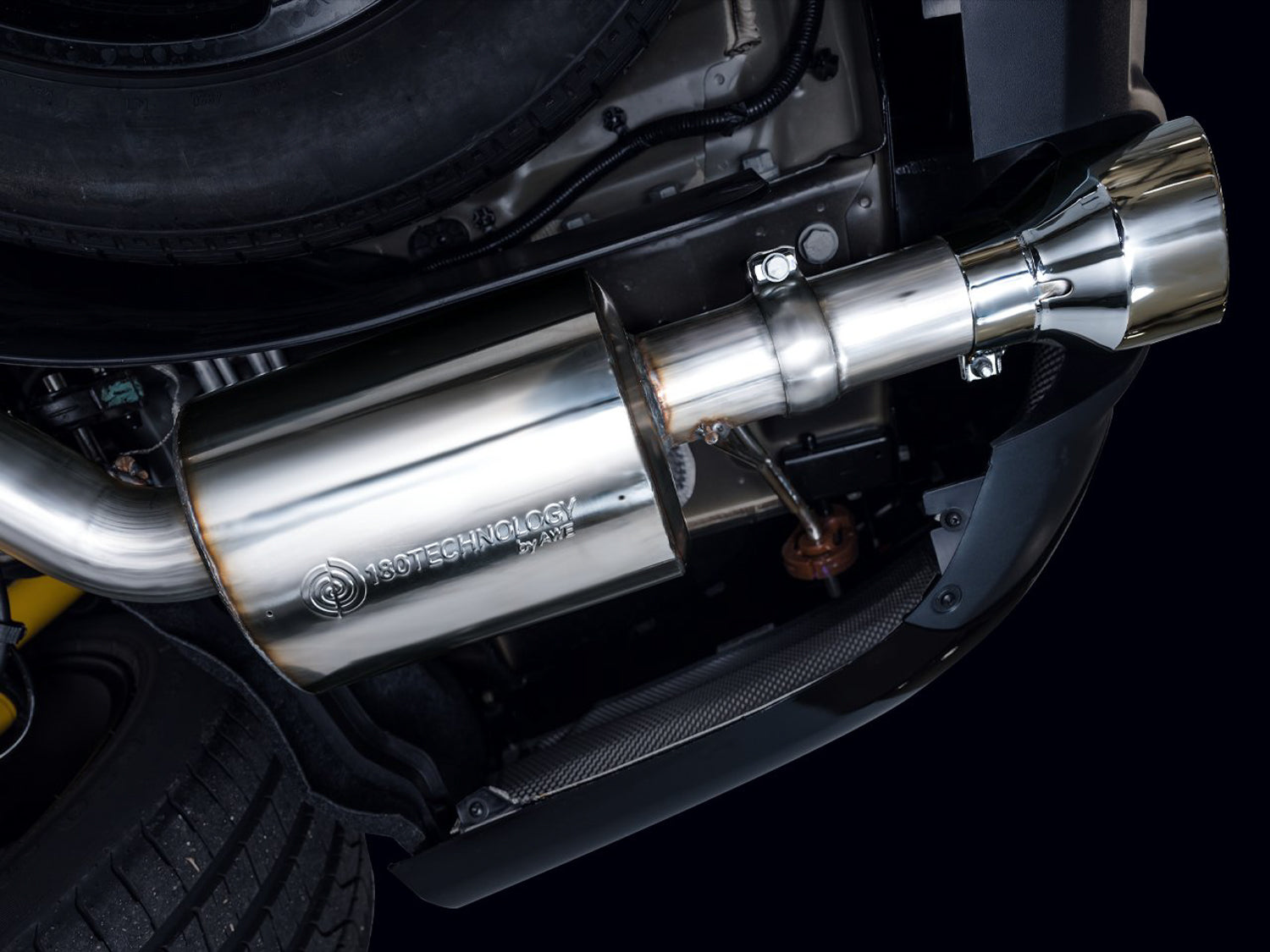 AWE Touring Edition Exhaust for Dodge Durango 6.4 / 6.2 SC - Chrome Silver Tips - Mounted