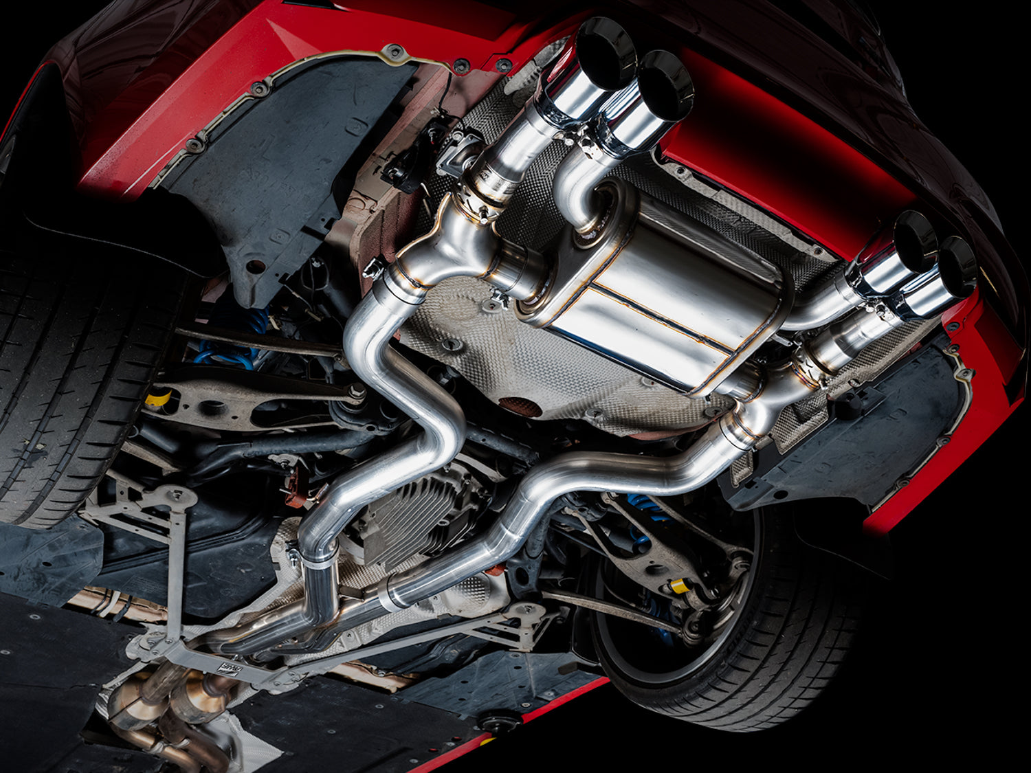 AWE SwitchPath™ Catback Exhaust for BMW F8X M3/M4 - Chrome Silver - Mounted