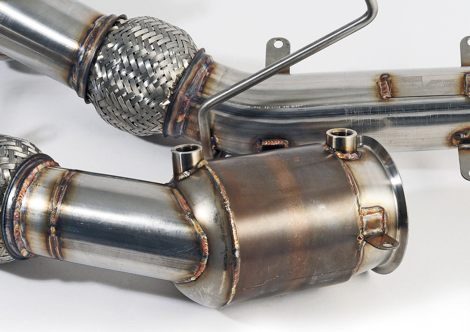 AWE Performance Catalysts for McLaren 3.8TT - 12C / 570 / 600LT / 650 / 675LT - Close Up