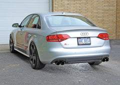 AWE Track Edition Exhaust for Audi B8 S4 3.0T - Chrome Silver Tips (90mm) - Mounted