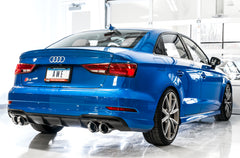 AWE SwitchPath™ Exhaust for Audi 8V S3 - Chrome Silver Tips, 102mm - out of package