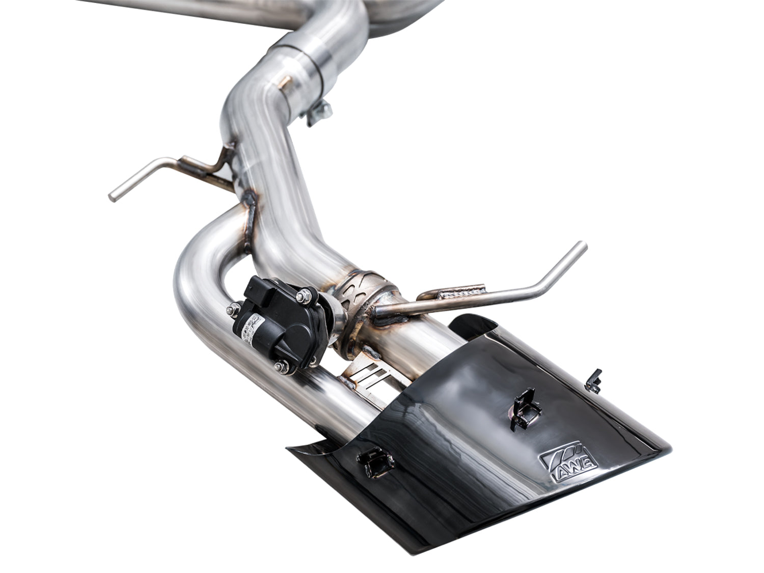 AWE SwitchPath™ Exhaust for C8 Audi RS 6/RS 7 - Diamond Black RS-style Tips - out of package