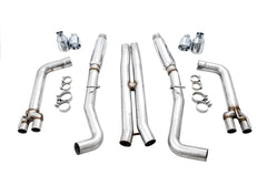 AWE Track Edition Exhaust for 17+ Challenger 5.7 - Chrome Silver Quad Tips - out of package