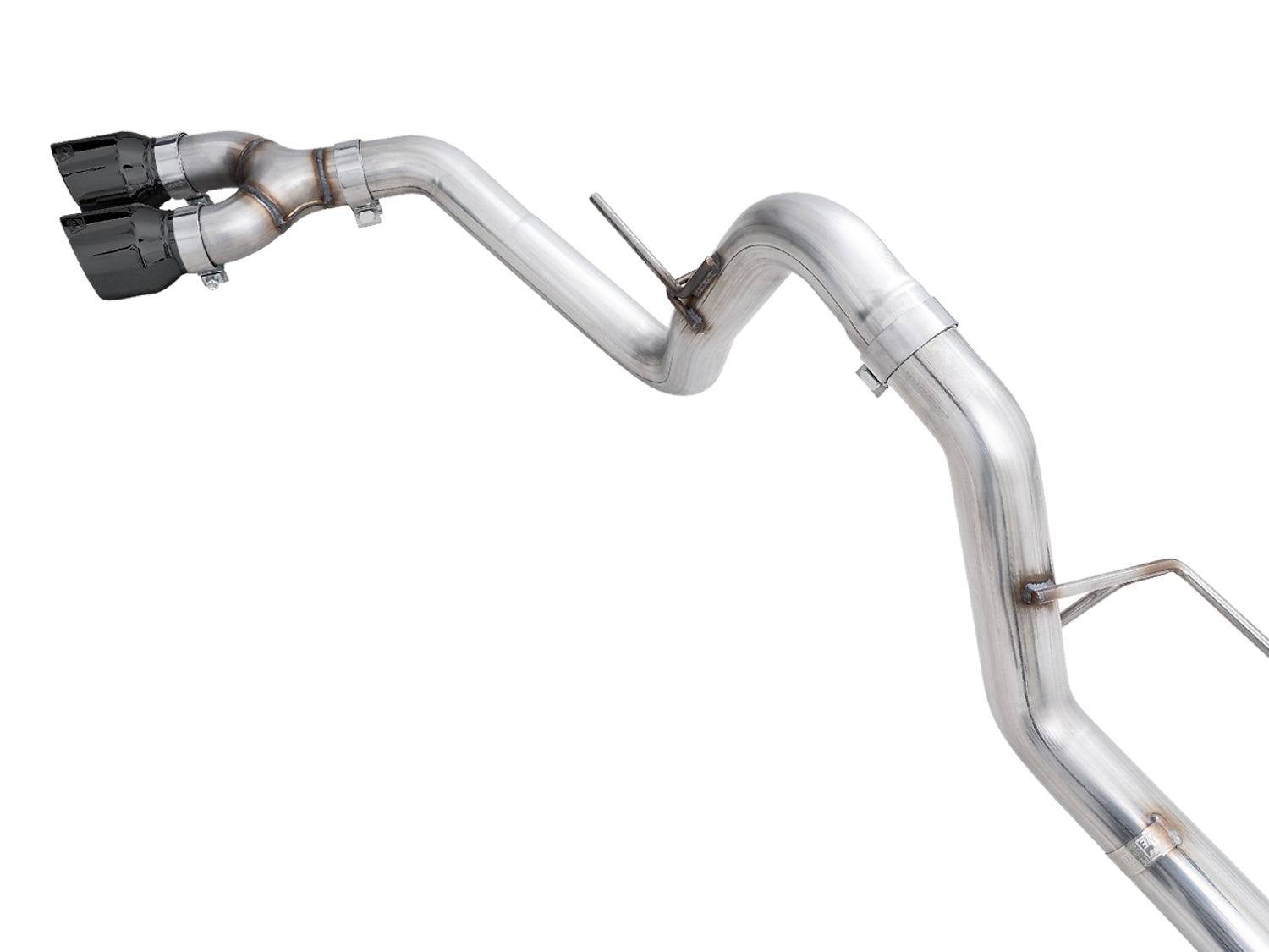 AWE 0FG Dual Side Exit Exhaust for '21+ Ford F-150 - 4.5" Diamond Black Tips - out of package