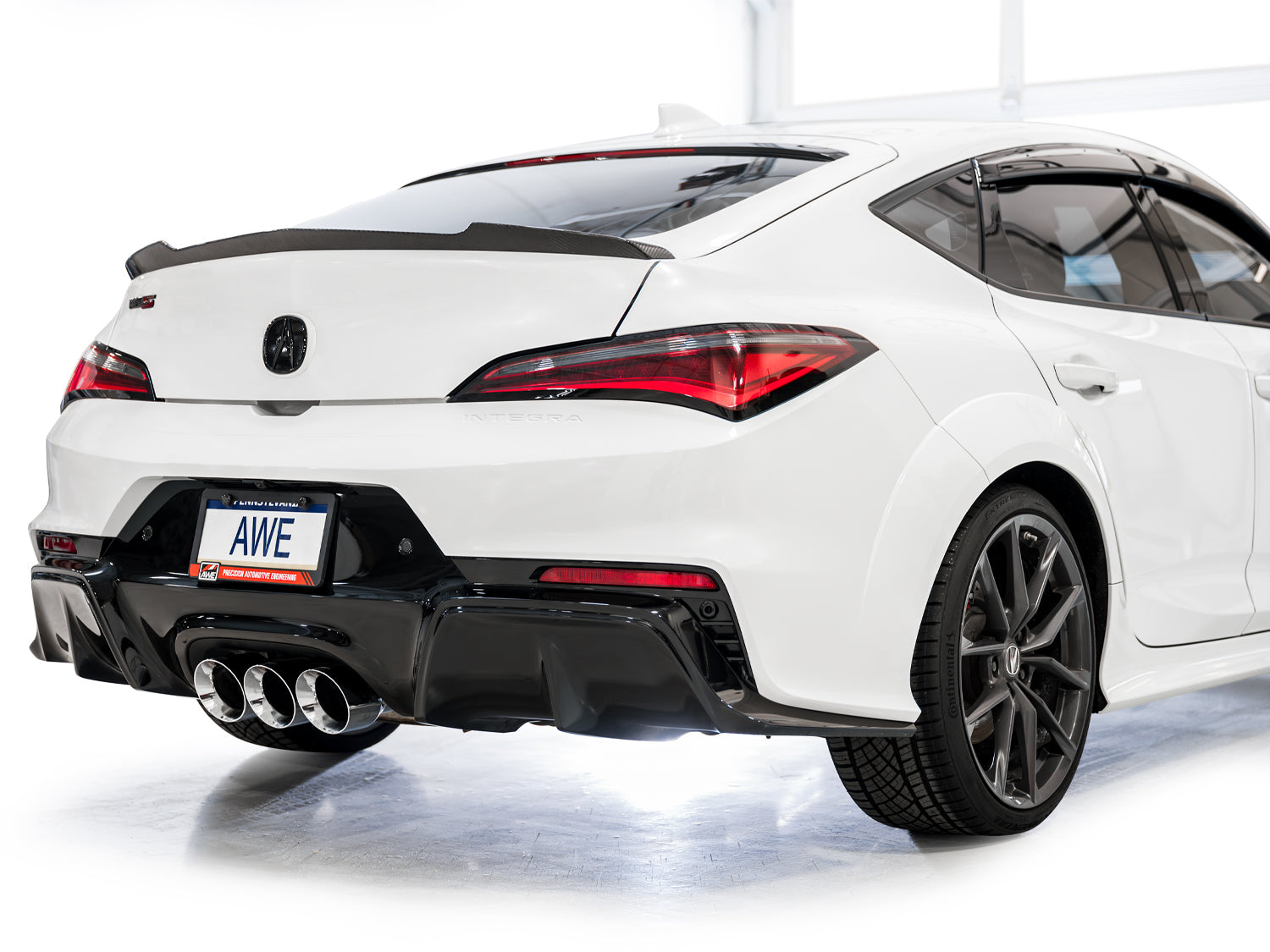 AWE Touring Edition Exhaust for DE5 Integra Type-S - Triple Chrome Silver Tips - Mounted