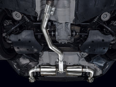 AWE Touring Edition Axle Back Exhaust for BMW G2X 330i/430i - Chrome Silver - Mounted