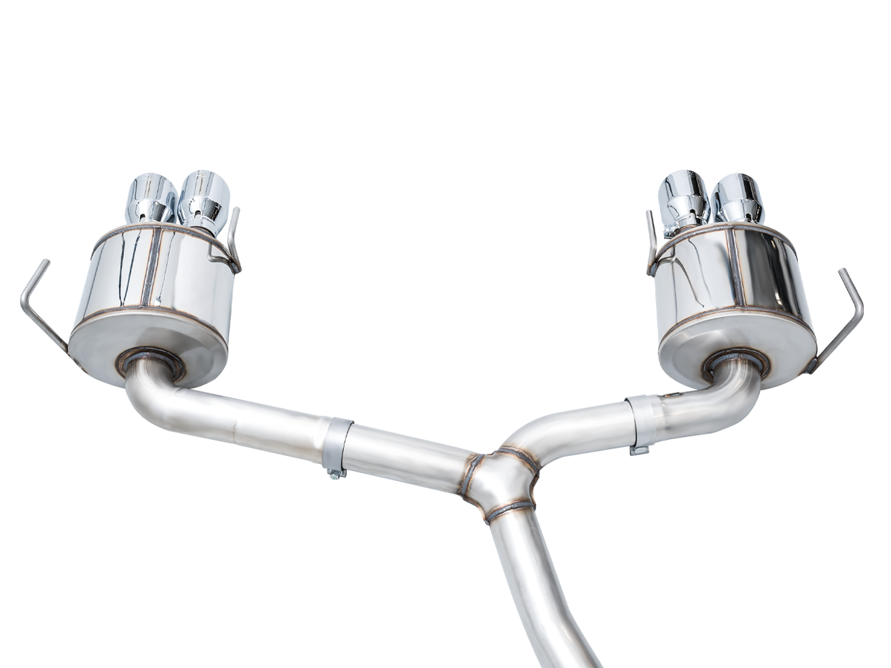 AWE Touring Edition Exhaust for VB Subaru WRX - Chrome Silver Tips - out of package