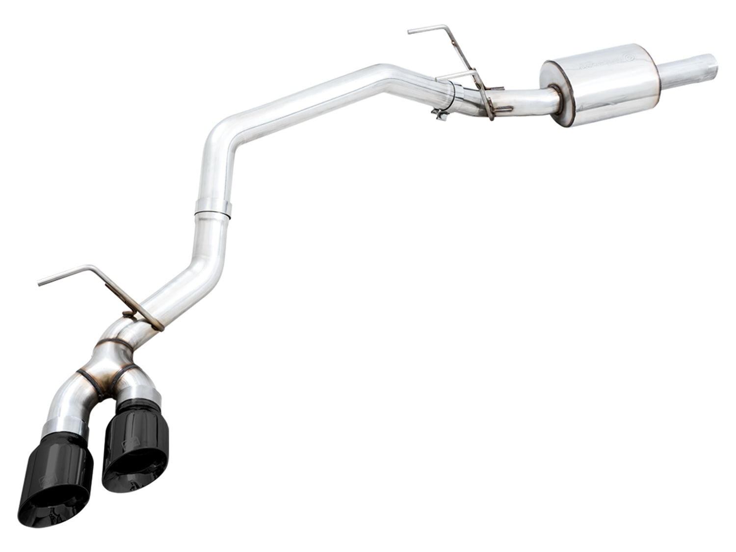 AWE 0FG Single Side Exit Catback Exhaust for 4th Gen RAM 1500 5.7L (without bumper cutouts) - Dual Diamond BlackTips - Primary