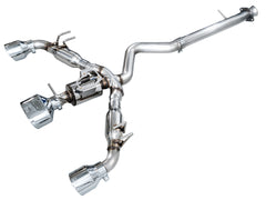 AWE Track Edition Exhaust for GR Corolla - Chrome Silver Tips - Primary