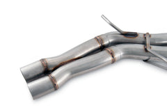 AWE Touring Edition Catback Exhaust for Porsche Macan S / GTS / Turbo - Chrome Silver 102mm Tips - Close Up