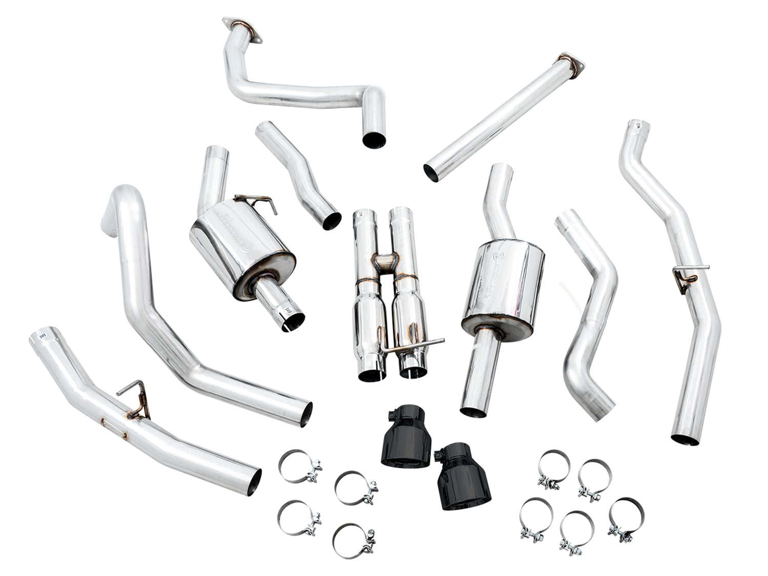 AWE 0FG Catback Exhaust for RAM TRX - Diamond Black Tips - out of package