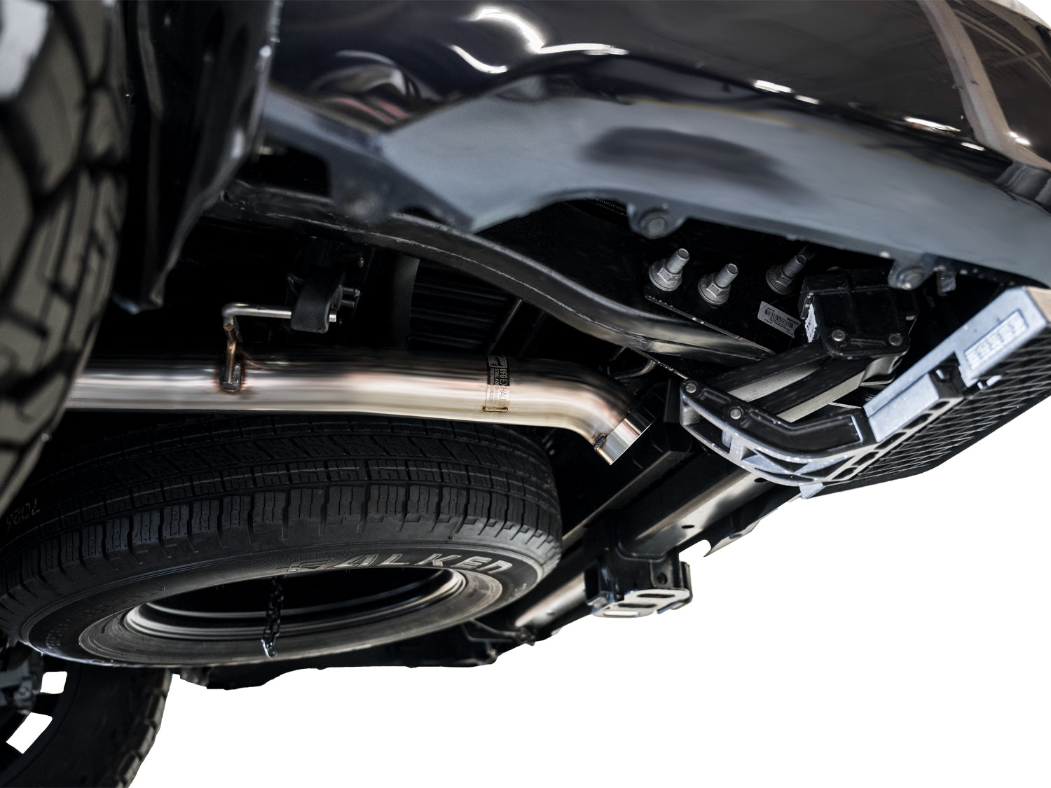 AWE 0FG Exhaust for 3rd Gen Toyota Tundra - BashGuard™ Only - Mounted
