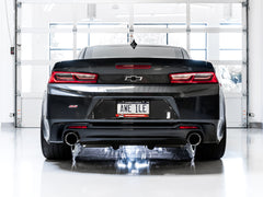 AWE Track Edition Axle-back Exhaust for Gen6 Camaro SS / LT1 - Chrome Silver Tips (Dual Outlet) - Mounted