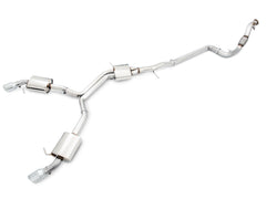 AWE Touring Edition Exhaust for B9 A4, Dual Outlet - Chrome Silver Tips (includes DP) - Primary