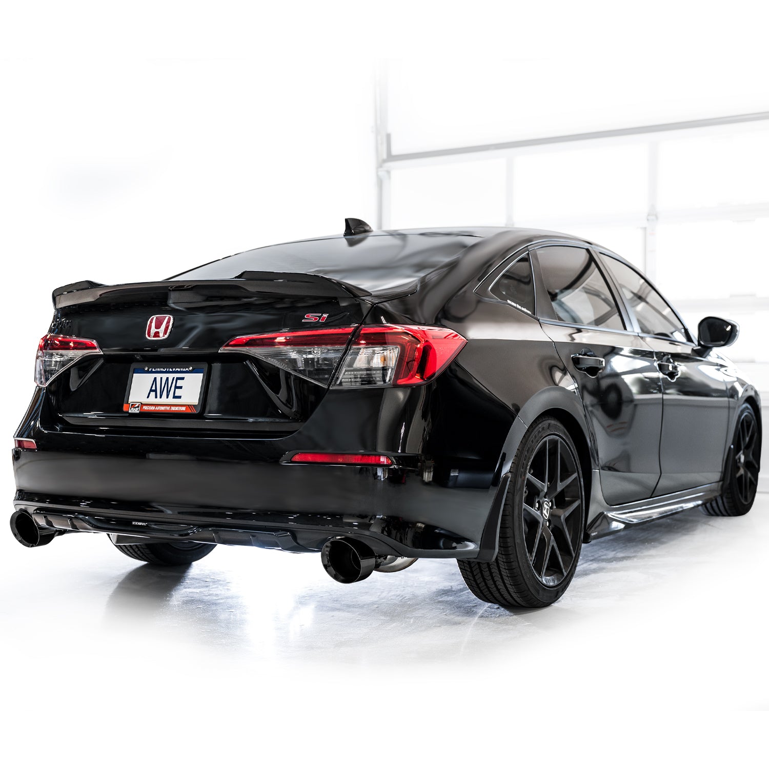 AWE Touring Edition Exhaust for FE1 Civic Si/DE4 Acura Integra - Mounted