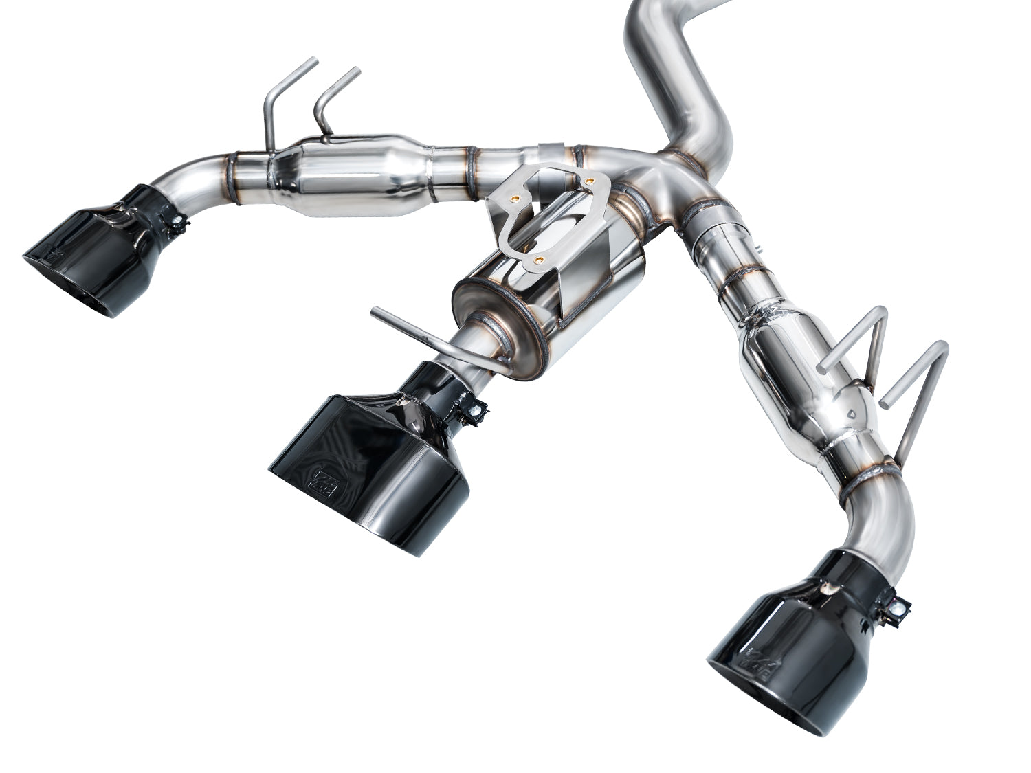 AWE Track Edition Exhaust for GR Corolla - Diamond Black Tips - out of package