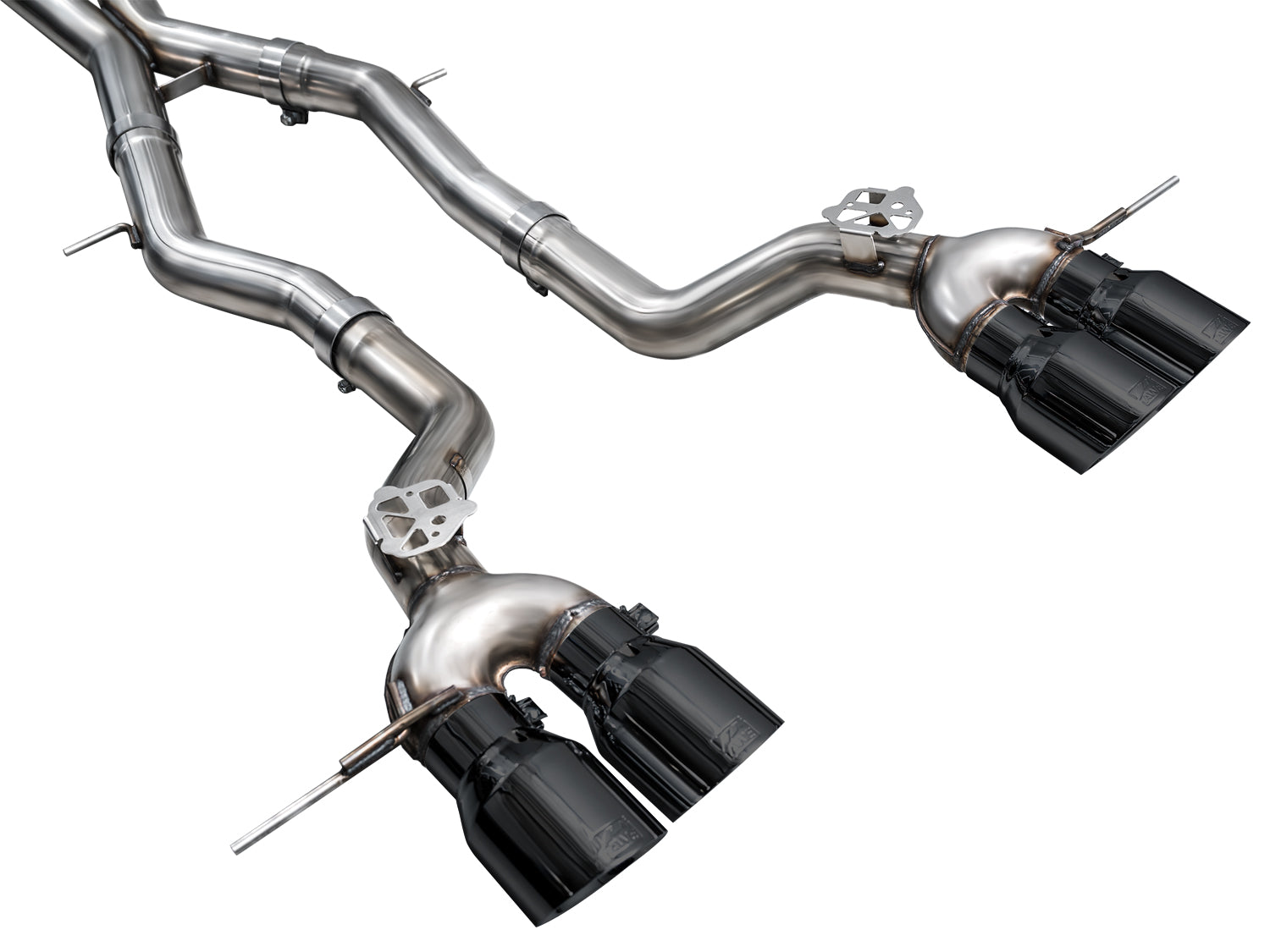 AWE   Track Edition Exhaust for BMW G87 M2 - Diamond Black Tips - out of package