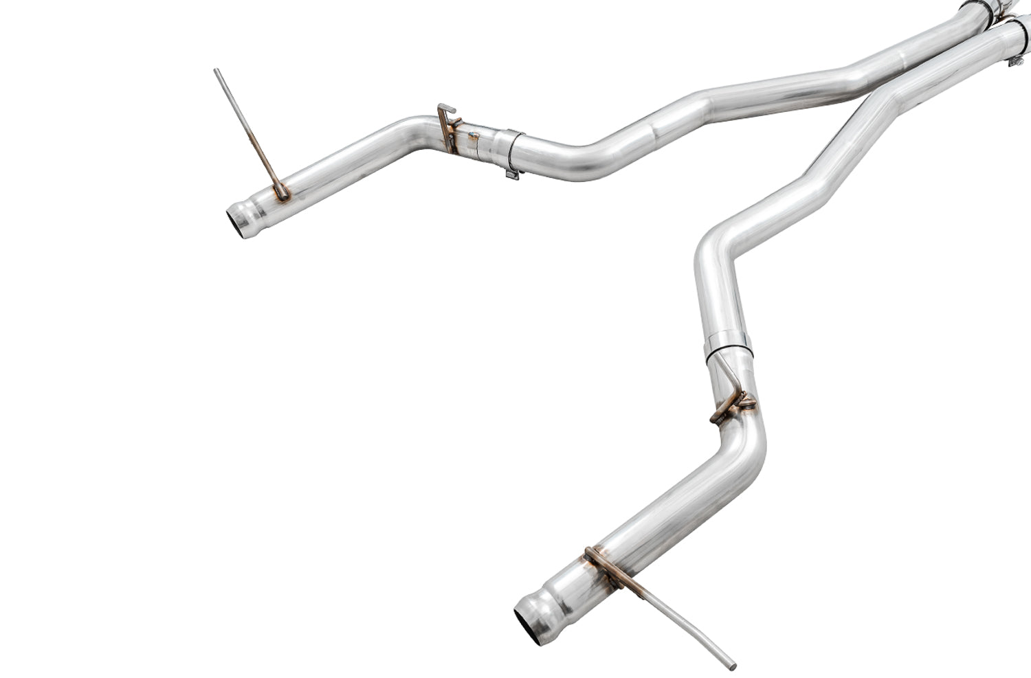 AWE Track Edition Exhaust for Jeep Grand Cherokee SRT and Trackhawk - for use with stock tips - out of package