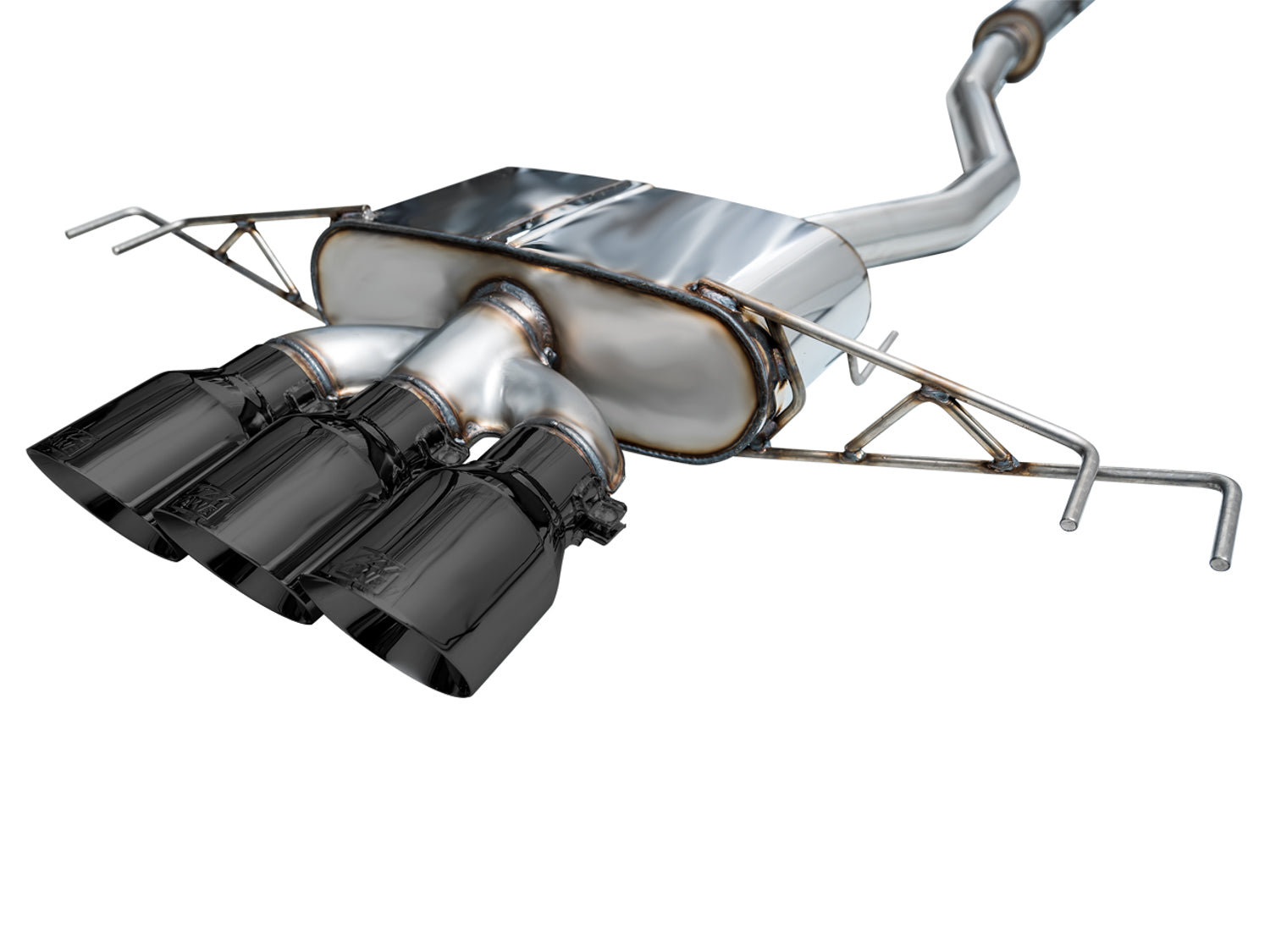 AWE Touring Edition Exhaust for FL5 Civic Type R - Triple Diamond Black Tips - out of package