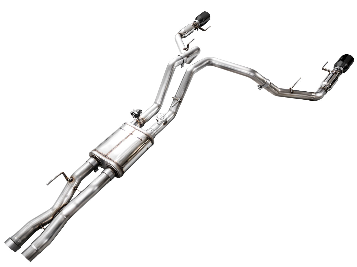 AWE SwitchPath™ Exhaust for Gen 3 Raptor - Diamond Black Tip - out of package