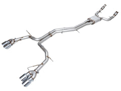 AWE Track Edition Exhaust for Audi C8 S6/S7 - Chrome Silver Tips - Primary