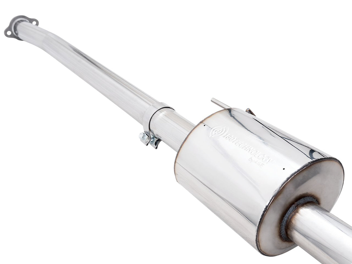 AWE 0FG Dual Side Exit Exhaust for '21+ Ford F-150 - 4.5" Chrome Silver Tips - Close Up