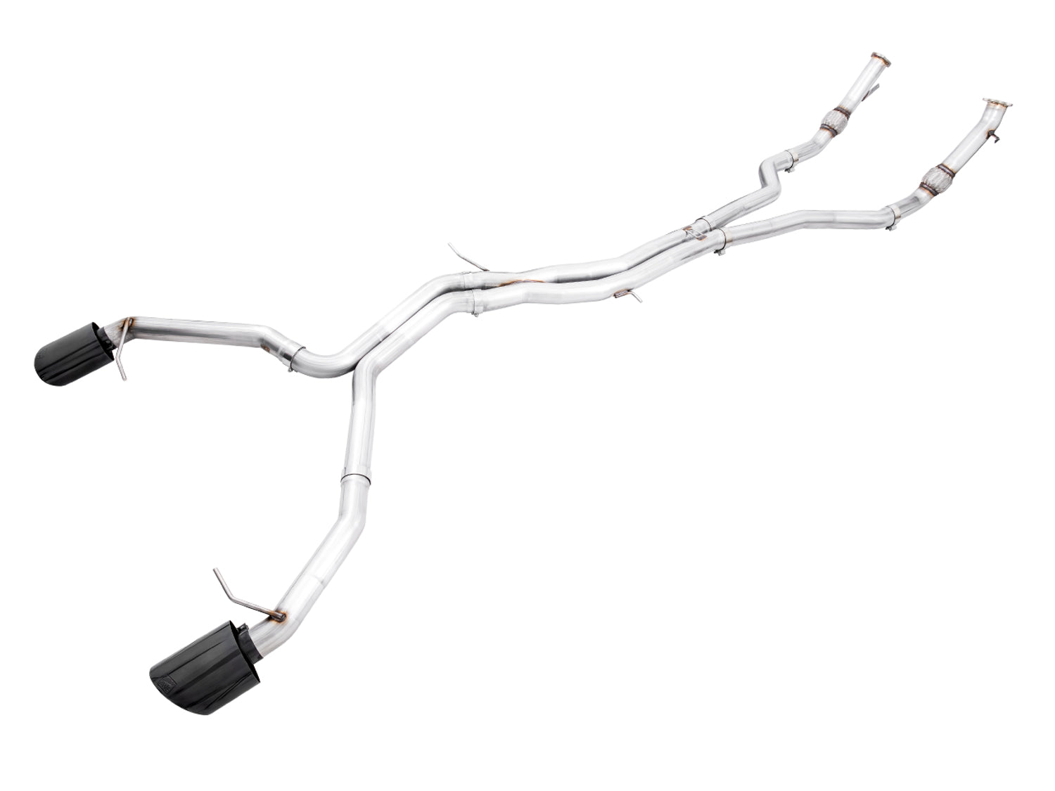 AWE Track Edition Exhaust for Audi B9.5 RS 5 Sportback - Non-Resonated - Diamond Black RS-style Tips - Primary