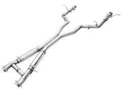 AWE Track Edition Exhaust for Dodge Durango 6.4 / 6.2 SC - Chrome Silver Tips - out of package