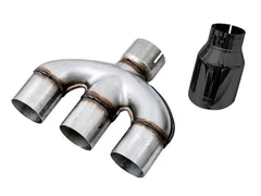 AWE Dual-to-Triple Tip Conversion for 10th Gen Civic Si - Diamond Black Tip (AWE Exhaust required) - Primary