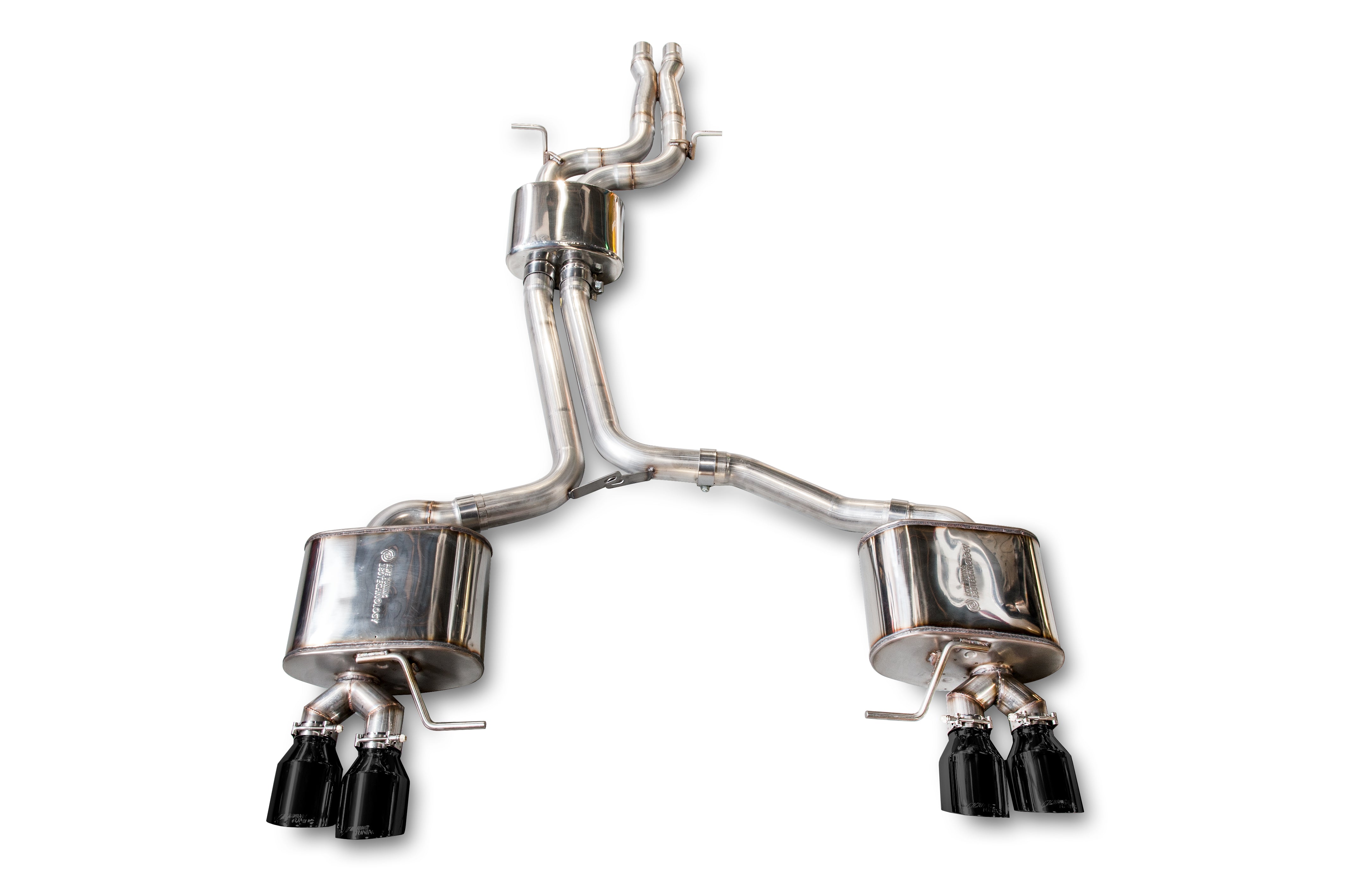 AWE Touring Edition Exhaust for 8R SQ5 - Quad Outlet, Diamond Black Tips - Primary