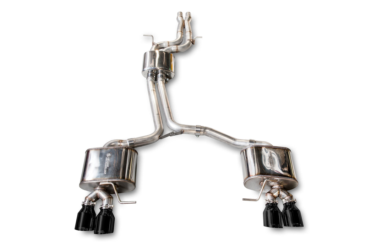 AWE Touring Edition Exhaust for 8R SQ5 - Quad Outlet, Diamond Black Tips - Primary