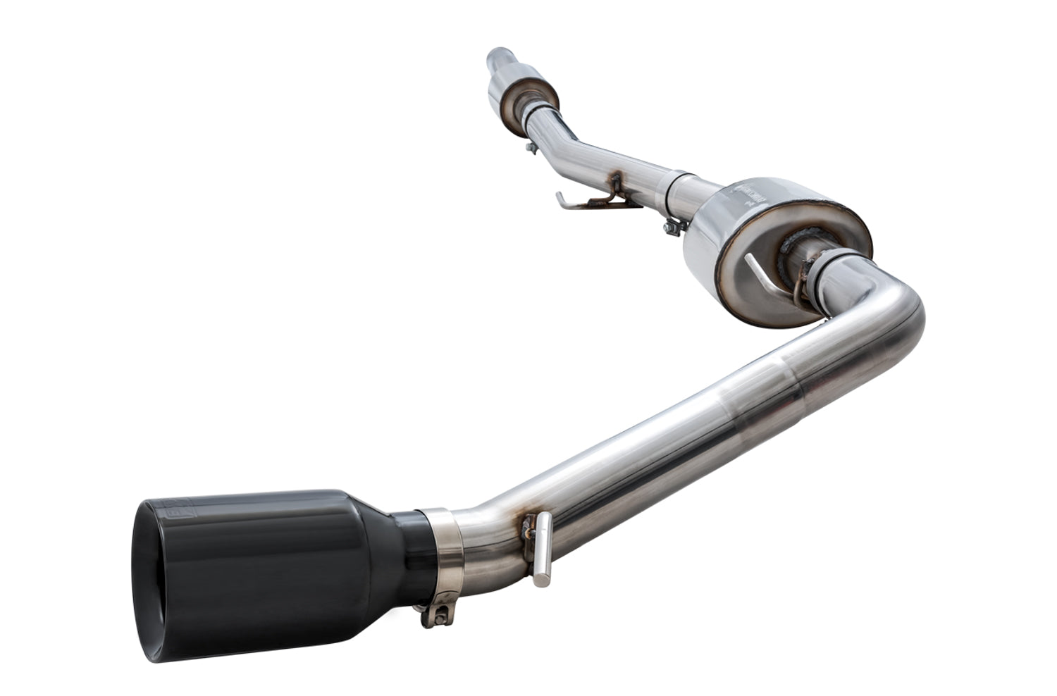 AWE Tread Edition Catback Single-Side Exhaust for Jeep JT 3.6L - Diamond Black Tip - out of package