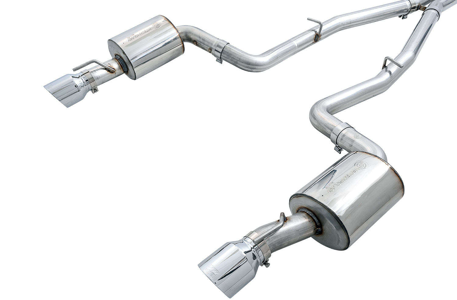 AWE Touring Edition Exhaust for 15+ Charger 6.4 / 6.2 SC - Chrome Silver Tips - out of package