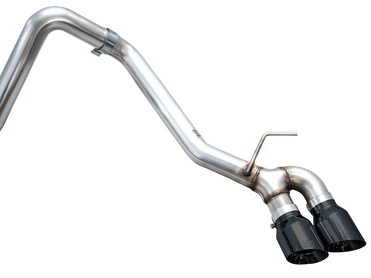 AWE 0FG Exhaust for 4th Gen Toyota Tacoma - Dual Diamond Black Tips - out of package