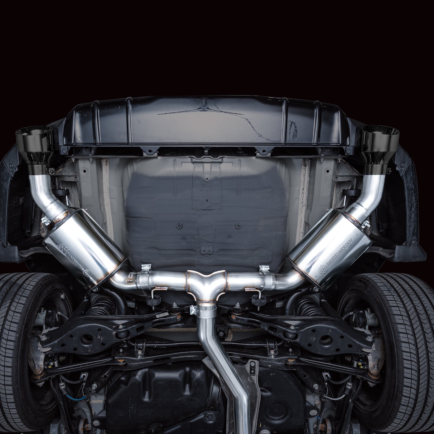 AWE Touring Edition Exhaust for FE1 Civic Si/DE4 Acura Integra - Mounted