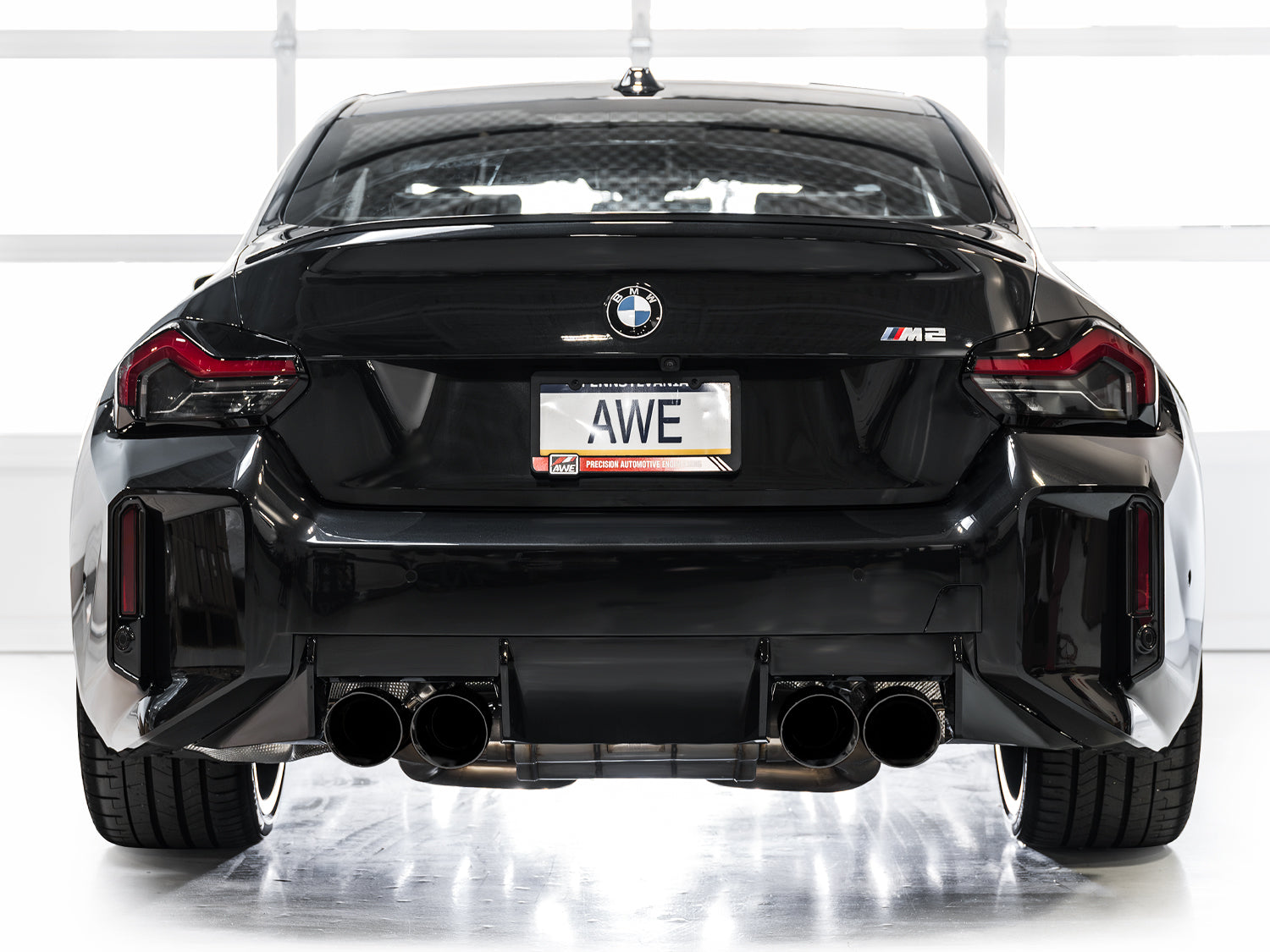 AWE   SwitchPath™ Exhaust for BMW G87 M2 - Diamond Black Tips - Mounted
