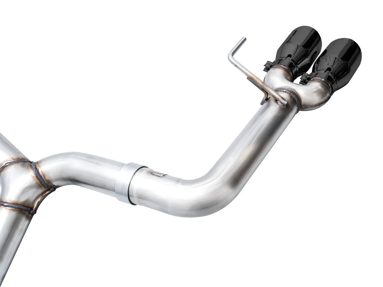 AWE Track Edition Exhaust for VB Subaru WRX - Diamond Black Tips - out of package