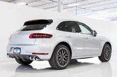 AWE Track Edition Axle-back Exhaust for Porsche Macan S / GTS / Turbo - Chrome Silver 102mm Tips - Mounted