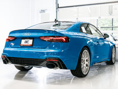 AWE Touring Edition Exhaust for Audi B9.5 RS 5 Coupe - Diamond Black RS-style Tips - Mounted