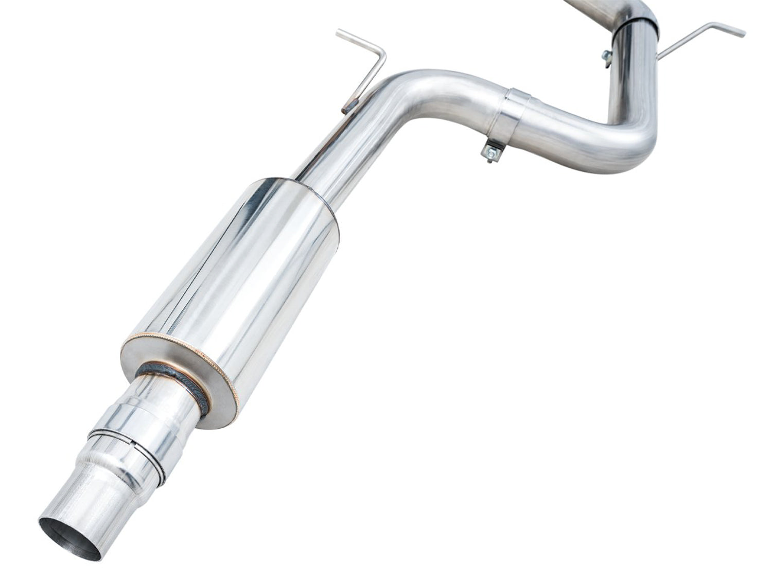 AWE Track Edition Exhaust for VW MK8 GTI - Chrome Silver Tips - Close Up