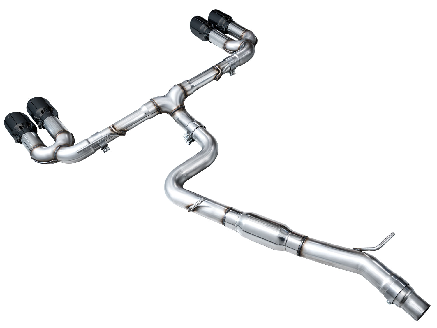 AWE Track Edition Exhaust for Audi 8Y S3 - Diamond Black Tips - out of package