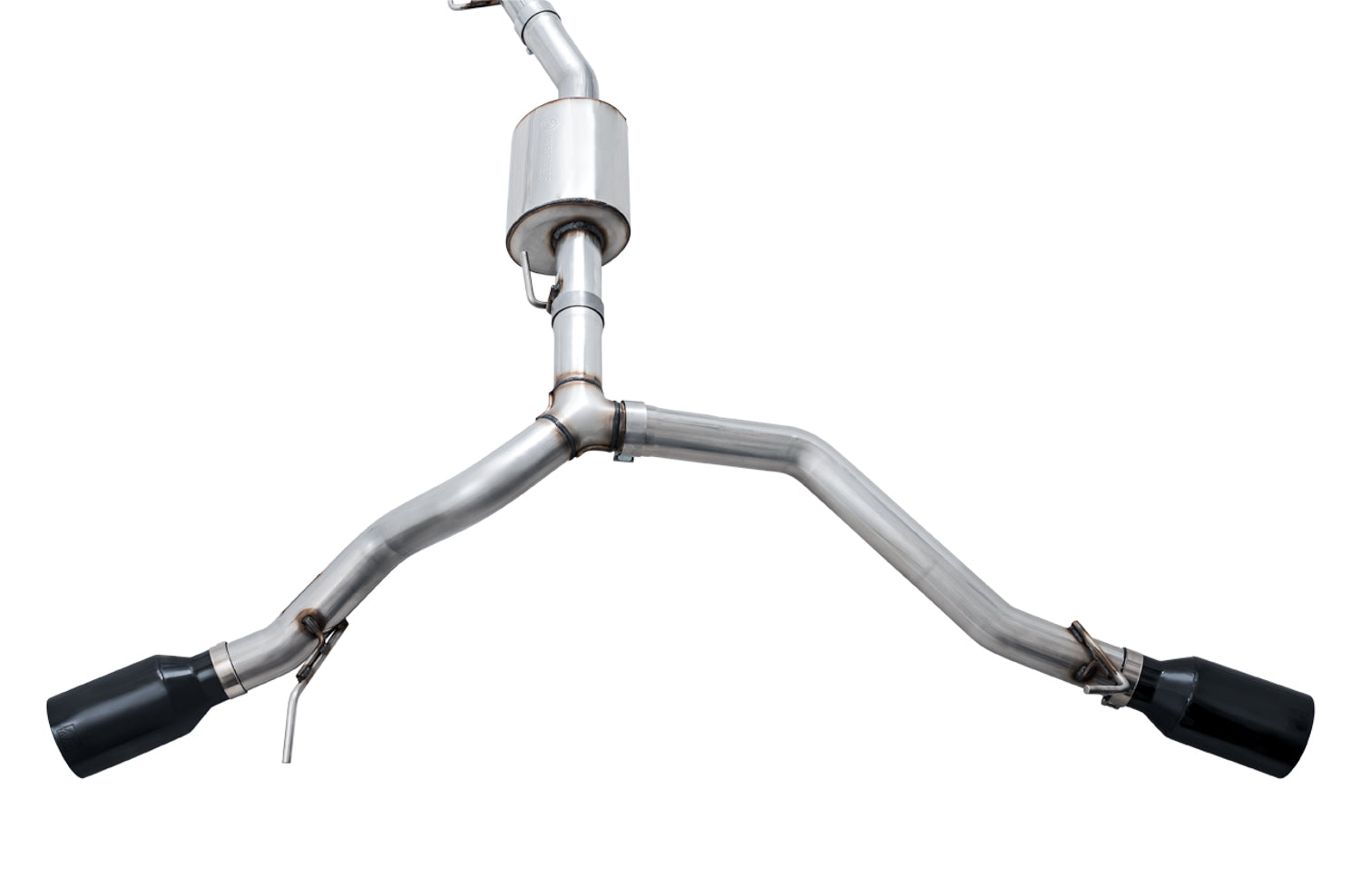 AWE Tread Edition Catback Dual Exhaust for Jeep JT 3.6L - Diamond Black Tips - out of package